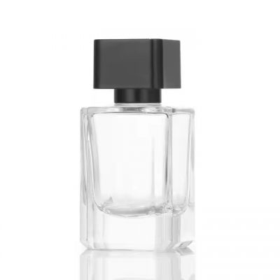 Best Selling Empty Perfume Bottles Clear Perfume Bottles 50Ml Luxury Square Luxury Perfume Bottle With Box Packaging