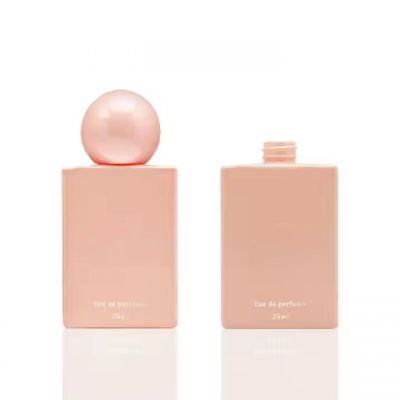 Square Glass Empty Perfume Bottles Wholesale Luxury Perfume Bottle Best Selling 30Ml Pink Perfume Bottle