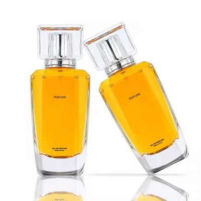 Unique Design Perfume Bottle Clear Glass Perfume Bottles 100Ml Perfume Bottle With Box Packaging