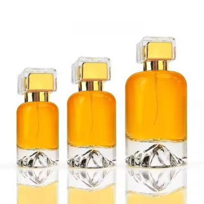 Luxury Perfume Bottle 30ml 50ml 100ml Unique Perfume Bottle Crimp Neck Glass Perfume Bottle Custom Logo
