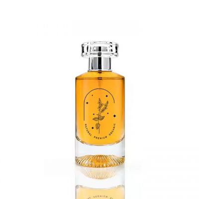High-Grade Custom Clear Perfume Bottle Round High Quality Perfume Bottle 50ml With Packaging