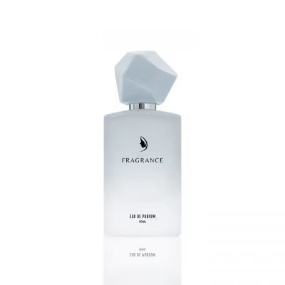 Hot Selling Square Perfume Bottle 50ml Empty Perfume Bottles Blue Gradient Perfume Bottle With Customized Logo