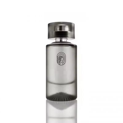 High Quality Fancy Perfume Bottles Black Round 50ml Perfume Bottle Glass Unique Black Perfume Bottle With Box