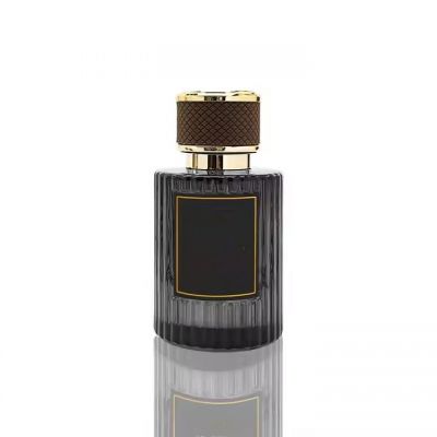 Unique Perfume Bottle 30ML 50Ml Glass Perfume Bottle Round Black 100ML Perfume Bottles With Packages Black and Wooden Cap