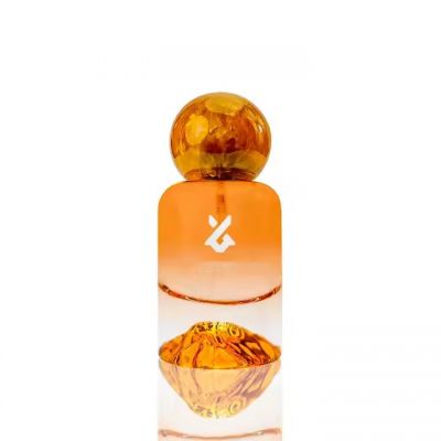 Custom Logo Perfume Spray Bottle Volcanic Base Glass Perfume Spray Bottle 30Ml Gradient Brown Perfume Empty Bottle