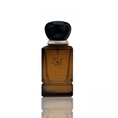 High-Grade Perfume Bottle Empty Clear Brown Bottle Perfume Glass Perfume Bottles 50Ml Luxury
