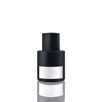 High-Grade Perfume Bottle Empty 30Ml 50Ml 100Ml Empty Glass Perfume Bottle Round Shape Black Perfume Bottle With Box