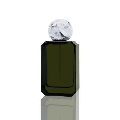 Hot Selling Black Perfume Bottle Square Perfume Bottle 50ml Empty Perfume Bottles With Box Packaging and Luxury Lid
