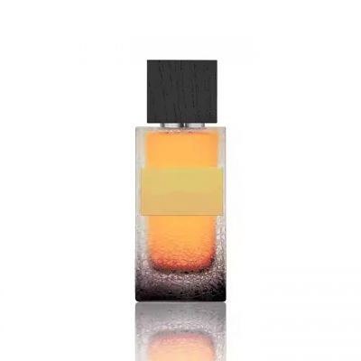 Best Selling Unique Perfume Bottle 100ML Glass Spray Perfume Bottle Amber Square Perfume Bottle With Custom Packaging