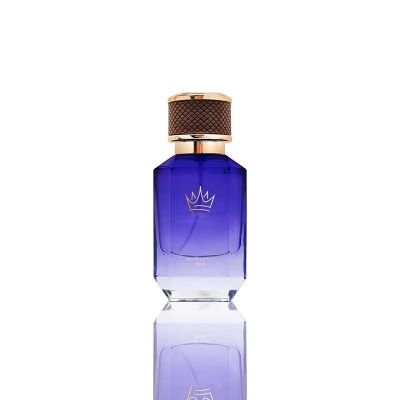 Custom Logo Irregular Shape 50ml Perfume Bottles Empty Gradient Purple Spray Glass Perfume Bottle With Box Packaging