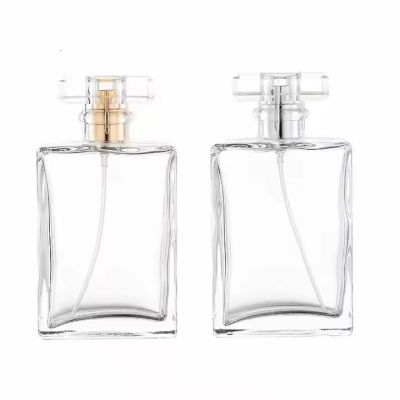 Empty 30ml 50ml 100ml Custom Logo Refillable Transparent Black Fine Mist Glass Spray Cologne Perfume Bottles