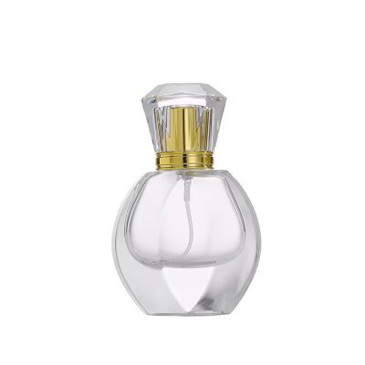 30ml Empty Luxury Personalized Female Sample Crimp Neck Package Glass Perfume Spray Bottles With Lids
