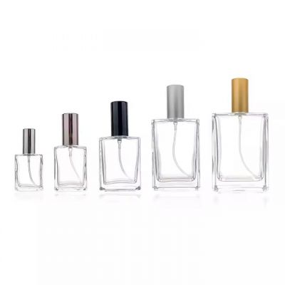 Wholesale Custom Unique Square Shape 10ml 15ml 30ml 50ml 100ml 150ml Luxury Empty Glass Spray Perfume Bottles