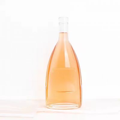 Wholesale Round 700ml Empty Milk Fruit Juice Drink Glass Bottles With White Tamper Proof Cap