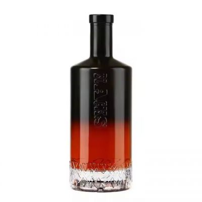 Round Brandy Tequila Spirit Glass Bottle Customized Cork Stopper for Branding Packaging Available Wholesale