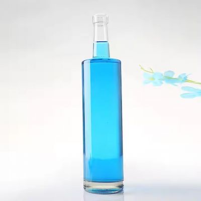 Clear 500ml 700ML Empty Wine Spirit Gin Rum Alcohol Whiskey Liquor Vodka Glass Bottle With Cork Top Cap