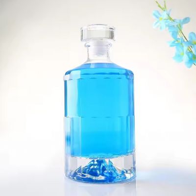 New Product Explosion 200ml 300ml 350ml 375ml 500ml 700ml 750ml Glass Alcohol Bottles Liquor Custom Bottles With Glass Cork