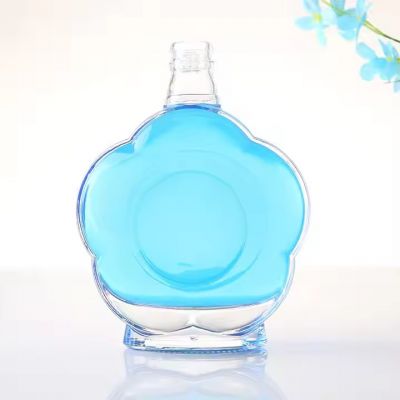 Factory Manufactures Unique Shaped Small Whisky Rum Vodka Gin Liquor Whiskey Spirits Tequila Glass Bottles