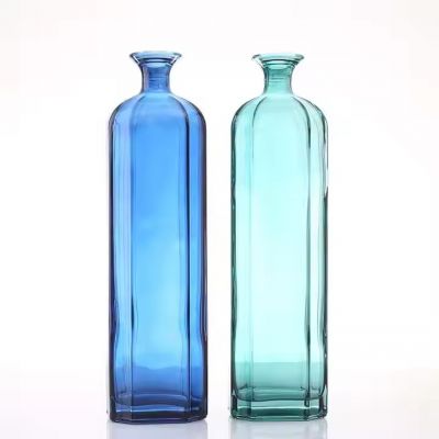 Empty Manufacture High Quality 750ml Glass Liquor Vodka Whisky Bottle Screen Printed Wine Bottles With Corks