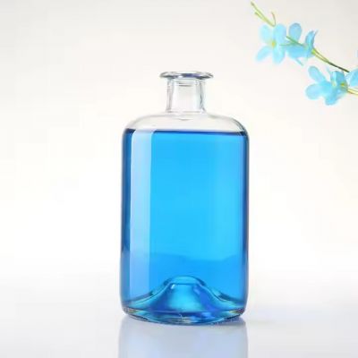 Premium 500ml Super Flint Round Shape Spirits Whisky Vodka Liquor Rum Brandy Tequila Alcohol Glass Bottles for Distillery