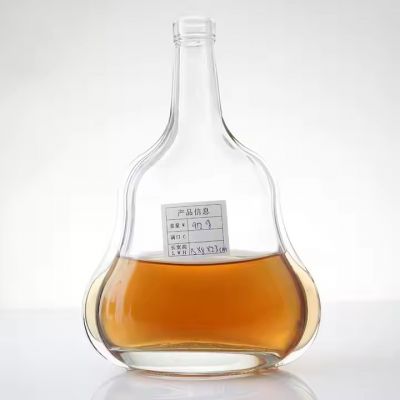 High Quality 70cl Flint Glass Brandy Whisky Bottle Rum Spirits Glass Bottle