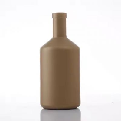 Glass Bottles Supplier Custom 700ml 1L 3L Packaging Round Liquor Alcohol Container Whisky Vodka Brandy Bottle