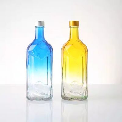 Best Sale Custom Engraved Whiskey Bottle Wholesale Spirit Packaging Bottles Unique Whiskey Glass Alcohol Container