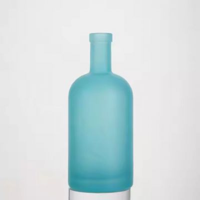Wholesale Super Flint Cheap Empty Clear Square Shape Amber Spirits Liquor Gin Vodka Brandy Whisky Whiskey Glass Bottle