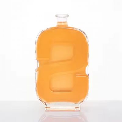 750ml Whiskey Bottle Original Glass Bottle Factory Custom 100ml 375ml 500ml 1000ml Vodka Rum Brandy Gin Luxury Bottle