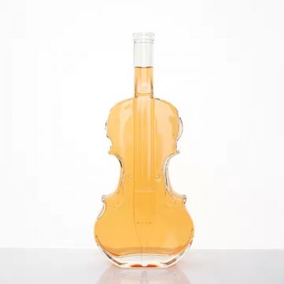Botella De Vidrio 750ml Violin Liquido Destilado Vodka Licor Tequila Cachaca Personalizar Etiquetas Fiesta Boda Casada