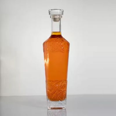 750ml Empty Glass Bottle for Vodka Premium Glass Bottle Customized 375ml 500ml 1000ml for Liquor Spirit