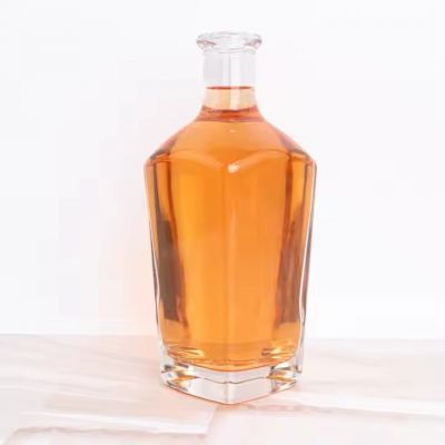 750ml Glass Bottles for Tequila Whiskey Rum Brandy Premium Glass Liquor Bottle Custom Label Color 375ml 1000ml 500ml