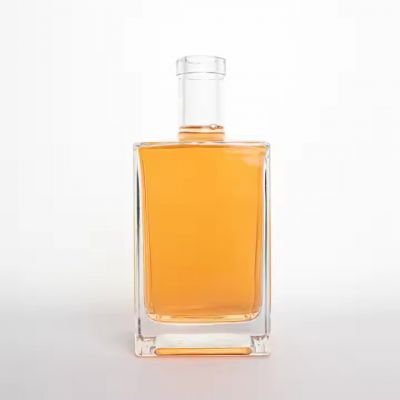 750ml Unique Glass Bottle with Cork Gin Vodka Tequila Whiskey Rum Bottle Brandy 375ml 500ml 750ml Wholesale