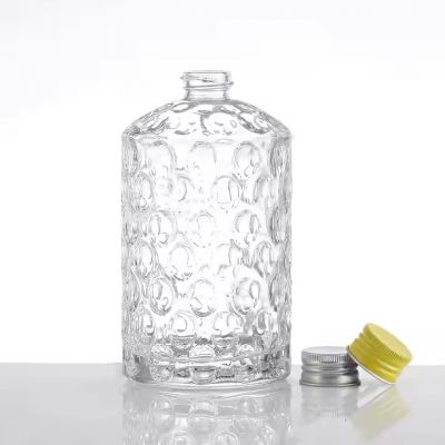 OEM/ODM Custom Made Vodka Beverage Liquor Bottle 500ml 750ml 1000ml Crok Tops Spirits Glass Bottle