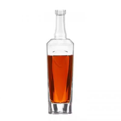 High Quality Popular Design Alcohol Spirits Bottle Whiskey Rum Vodka Liquor Glass Bottle Brandy Alcohole Bottles