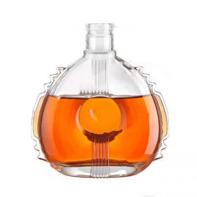 Factory Price Wholesale Empty Beverage Liquor Glass Bottle Whisky Brandy Vodka 750ml Glass Bottle for Liquor With Cap