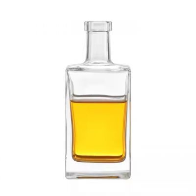 Professional 500ml Customize Fancy Classical Square Vodka Whisky Gin Rum Tequila Mezcal Likore Liquor Glass Bottles