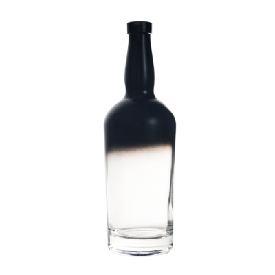 Customized 200ml 375ml 500ml 750ml 1000ml Electroplating Empty Glass Liquor Bottle Glass Vodka Whiskey Gin Bottle With Cork