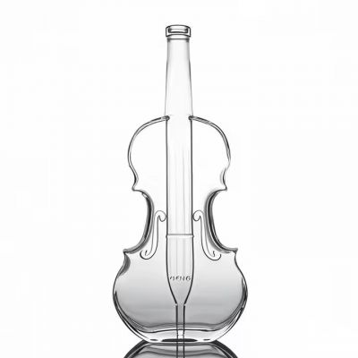 Unique Design Decal Surface 750ml 1L Whisky Vodka Gin Bottle Empty Luxury Liquor Alcohol Glass Bottle with Cork