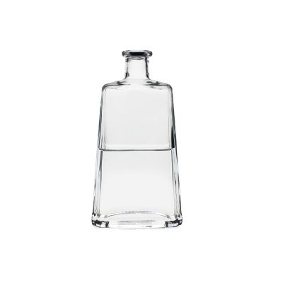 Factory Price 500ml Transparent Whisky Vodka Customized Gin Rum Bottle Liquor Spirits Brandy Empty Glass Bottle