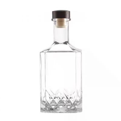 High Quality 500ml Whiskey Set with Engraving for Tequila Brandy and Energy Drinks Rubber Stopper Sealing