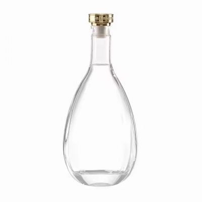 Customized 750ml/700ml Recyclable Glass Bottle Cork Decal Screen Printing Water for Wine Brandy Liquor Vodka Tequila Packing Use