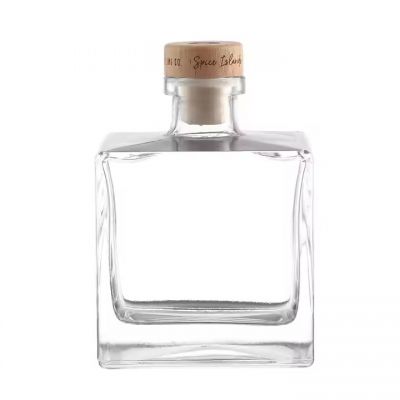 Customized Smooth Polymer Cork Bottle Stopper Iron Metal Type Plastic Material Square Top Closure for Whisky Spirits Glass