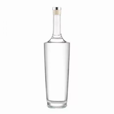 Custom Label Lola Glass Decanter Empty Flint 700ml Whisky Spirits Bottle with Cork Sealing for Tequila Brandy