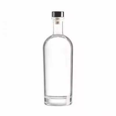 Wholesale Round Glass Bottles and 750ml Capacity for Vodka Tequila Brandy Energy Drinks with Corks