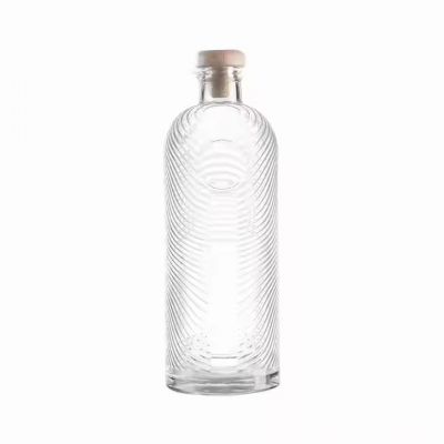 Custom Designed Glass Bottle for Brandy Whisky Vodka & Tequila Beverages Manufacture with Screw Cap Seal