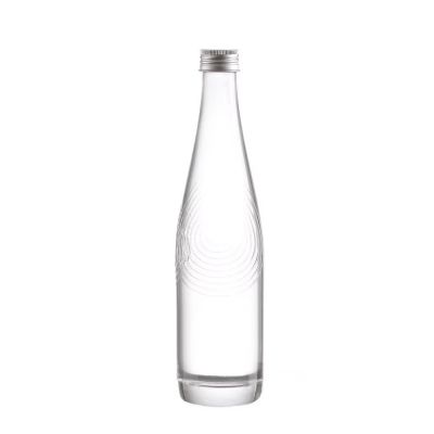 Wholesale 500ml Round-Shaped Cork-Sealed Mineral Water Bottle for Vodka Whisky and Brandy