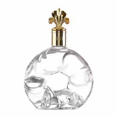 Wholesale 500ml Custom Printed Glass Spirit Bottle Cork Sealing for Whiskey Vodka Tequila Whisky Use