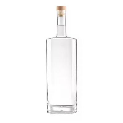 Factory Manufactured Different Sizes Rum Whiskey Whisky Vodka Gin Spirits Glass Bottle Custom Empty Packing Glass Bottle