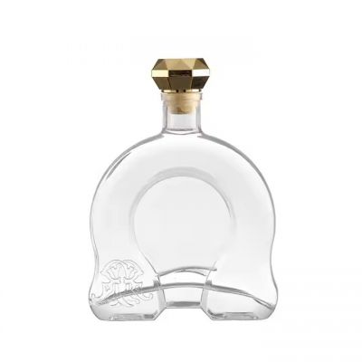 Premium Quality 750ml Whisky Vodka Liquor Bottle Vodka Wine Glass Bottle Empty Cylinder Spirit Glass Bottles